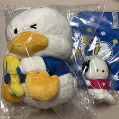 あひるのペックル サコッシュ ぬいぐるみ 1番くじ はぴだんぶい - メルカリ