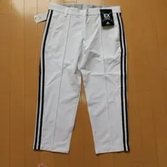 【新品未使用】アディダス スリーストライプス クロップドパンツ　8分丈　82　白