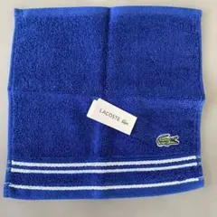 LACOSTE タオルハンカチ ブルー 抗菌防臭加工のサムネイル