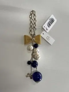 【新品】リボンとパールのチャーム