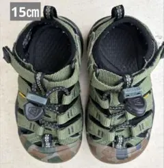 Keen キッズサンダル カモフラージュ 8US 15㎝
