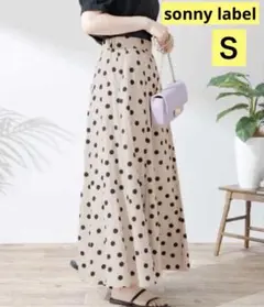 アーバンリサーチ　サニーレーベル　ドット柄フレアスカート ロングスカート