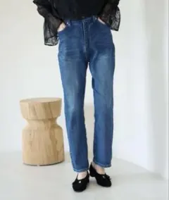 ROPÉ PICNIC ウエスト革命デニムウエストシェイプハイライズマムジーンズ