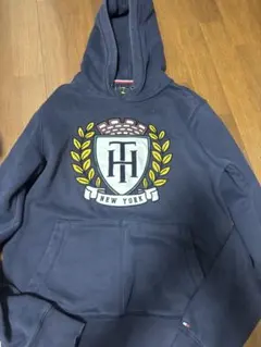 TOMYネイビー フード付きパーカー NEW YORK