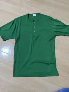 90s USA製　ヘンリーネックTシャツ