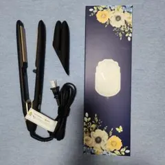 【美品】【保証書付】KINUJO ストレートヘアアイロン ブラック（海外対応）