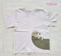 *無印良品*子供服*キッズ*半袖*半袖Tシャツ*オットセイ*130cm*のサムネイル