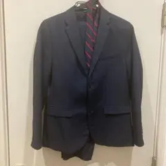 ZARA ネイビー スーツ （152/164cm）訳ありラルフローレンネクタイ付