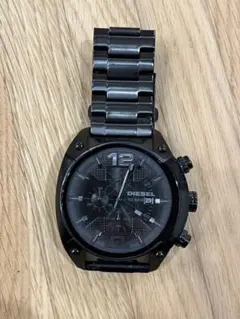 DIESEL ブラック クロノグラフ 時計