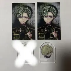 あくねこ バレンタイントレカ風カード ミニアクスタキー カワカミ・ハナマル