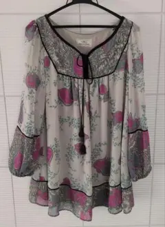 【週末お値下げ】GRACE CONTINENTAL 花柄長袖チュニック