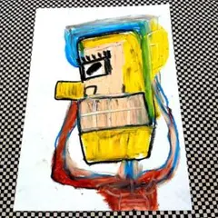 クレヨン画 子供の直感 抽象アート A4サイズ A5サイズ - メルカリ