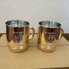 モーん様専用 新品コメダ珈琲ソフィア用金のアイスコーヒー 銅ジョッキ