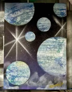 スプレーアート作品【41】　F4サイズ