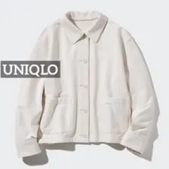 0857 UNIQLO ジャージーリラックスジャケット ナチュラル