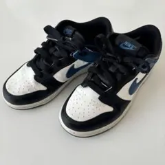 Nike キッズ スニーカー 白/黒/青　ダンクロー　ジュニア　子供