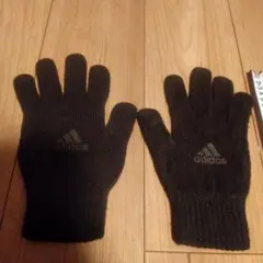 adidas ニット手袋 黒のサムネイル