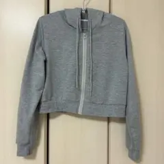 SHEIN グレー ジップパーカー M
