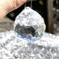 【１個】34.5ミリ　ガラス製多面カット　サンキャチャー