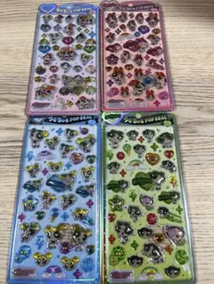 うるちゅるポップシール　パワーパフガールズ　４種