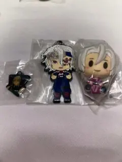 鬼滅の刃 宇髄天元 ラバーマスコット ミニフィギュア　キーホルダー　3点セット