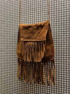 70s 80s フリンジバッグ スエード ヴィンテージ 古着 ウエスタン 本革