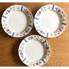 NIKKO 花柄 平皿 3枚セット 約26cm ニッコー