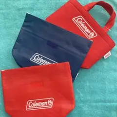 Coleman トートバッグ 、保冷バック3個セット 赤 紺