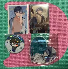 ボーカロイド　KAITO アクリルコースター　缶バッジ　ウエハースカード
