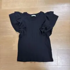 ZARA 袖肩フリルトップス