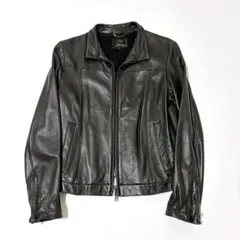 新品タグ付き 23区オンワード樫山 レザージャケット 牛革 ベルト付き 38 黒 新品タグ付き 23区オンワード樫山 レザージャケット 牛革 ベルト