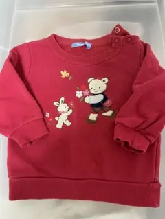 familiar 赤いトレーナー 95cm