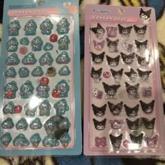 サンリオ　キティ　シナモン　ボンボンドロップシール　ウォーターシール