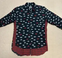 BLACK COMME des GARCONS アイ柄 シャツ Lのサムネイル