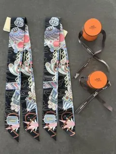 タグ付未使用　エルメスツイリー 2021 2本セット 新品未使用】エルメス 2025AW ツイリー 詩的な目録 2本セット エルメス