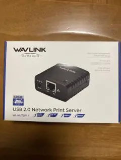 WAVLINK USB ネットワークプリントサーバー WL-NU72P11