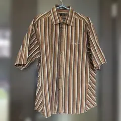 Sean John 半袖ストライプシャツ ブラウン系 XLのサムネイル
