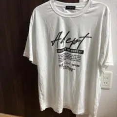 ホワイト グラフィック Tシャツ L