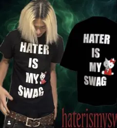 HATER IS MY SWAG Tシャツ Sサイズ ブラック hatecreation hater is my swag Tシャツ - メルカリ