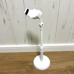 【スマホスタンド】ホワイト　サイズ調節可能　分解してコンパクトに収納できる