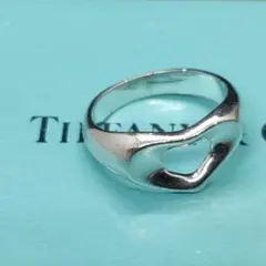 極美品✨ ティファニー リング オープンハート カットアウト AG925 #15 極美品✨ ティファニー リング オープンハート カットアウト AG925 #15