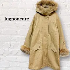 ルノンキュール ファー付モッズコート ロングコート ベージュ Mサイズ アウター