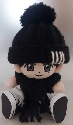 福山雅治　ちぃましゃ　ぬいぐるみ用　ニット帽+マフラー(N6)