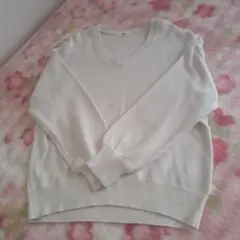 WEGO アイボリー Vネックセーター