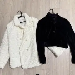 売り切り価格⭐️早い者勝ち⭐️ファーコート　もこもこコート　ショート丈　韓国コーデ