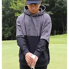 LUXE/R GOLF ストレッチ布帛ペイズリーパーカー 45844GRM