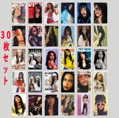 アリーヤ ステッカー 30個セットシール ミニポスター Aaliyah 洋楽 1