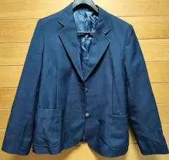 ネイビー ボタン付きブレザー XLサイズ