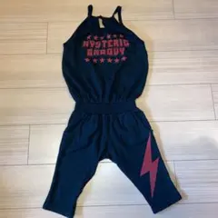 スエット生地サロペット（丈ハーフ）