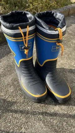 長靴 青と黒　23.0センチ